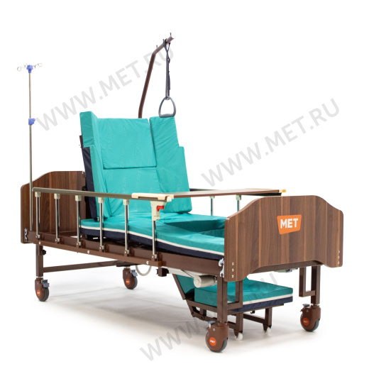 MET EMET Кровать функциональная медицинская с электроприводом, с положением кардиокресло, с туалетом от производителя