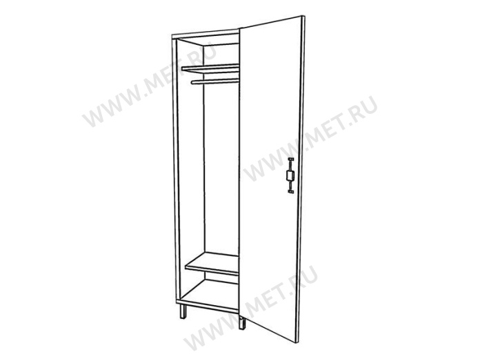 ШМ-1-03 Шкаф для одежды (50*53*184) от производителя