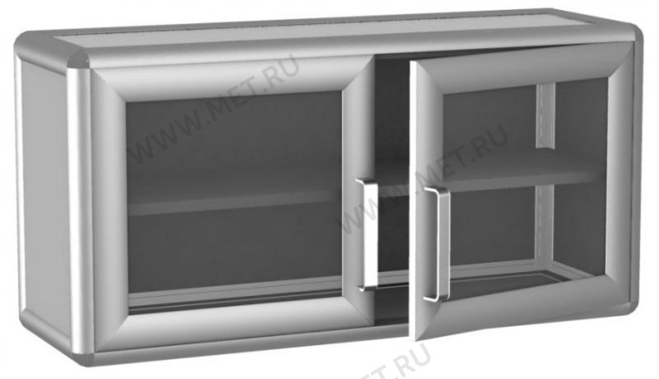 ДМ-2-002-01 (90*30*45) Неглубокая антресоль с дверцами из стекла от производителя
