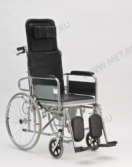 LK 6009-46 Кресло-коляска с высокой спинкой, подголовником и сан.оснащением от производителя