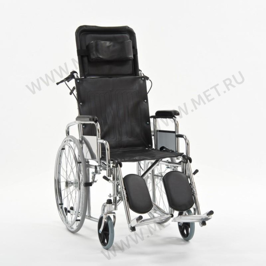 FS954GC-46, Кресло-коляска с высокой спинкой сиденье -кож.зам. от производителя