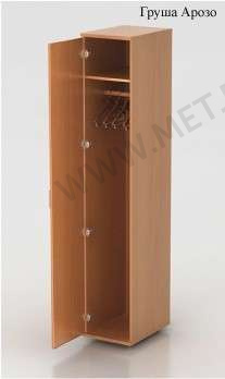 МЕТ Лугано ШМ 2.17 Глубокий узкий шкаф для одежды 37х52х205 см от производителя