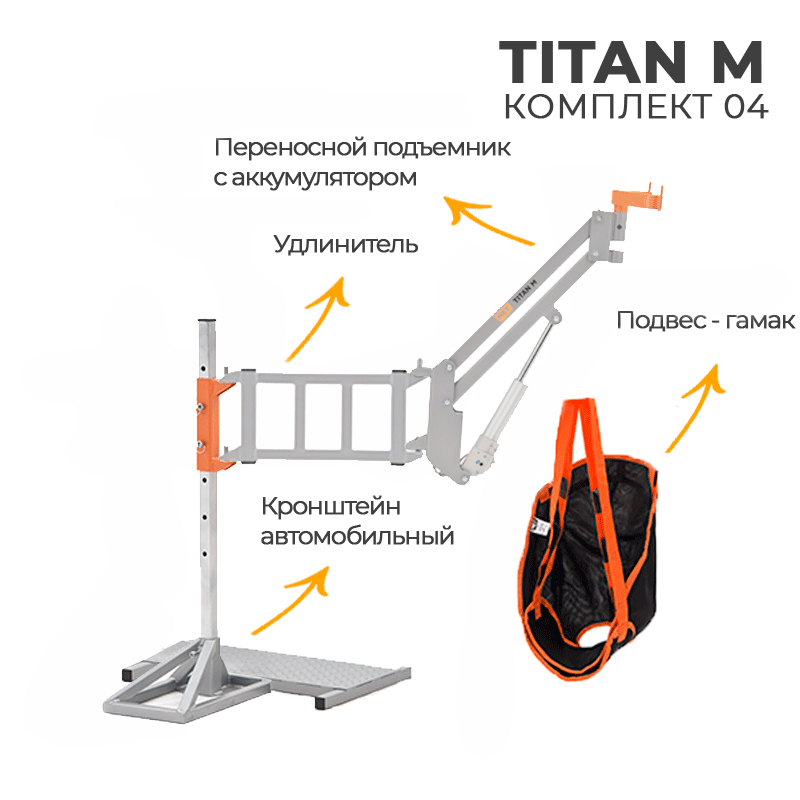 Комплект 04 подъемник для инвалидов автомобильный 