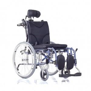 Кресло-коляска  с регулируемой спинкой на газовых амортизаторах, ширина сиденья 45,5 см