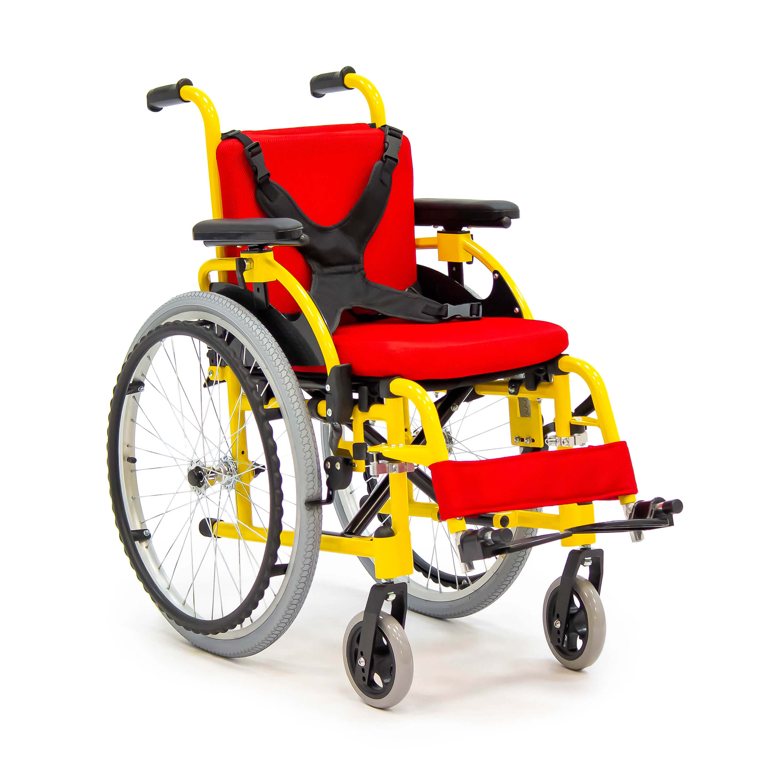 Кровать двух-функциональная медицинская, со складными боковыми ограждениями, на ножках