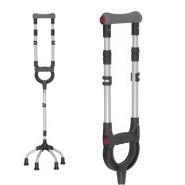 Четырехопорный костыль с подмышечной опорой