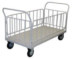 Грузовая тележка платформенная со съемными боковыми ограждениями