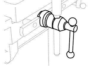Зажим радиальный зубчатый (пара)