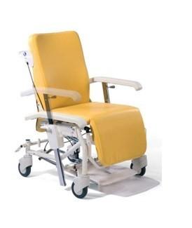 Гериатрическое кресло-каталка повышенной комфортности, желтое