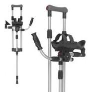 Костыль с держателем предплечья и подмышечной опорой