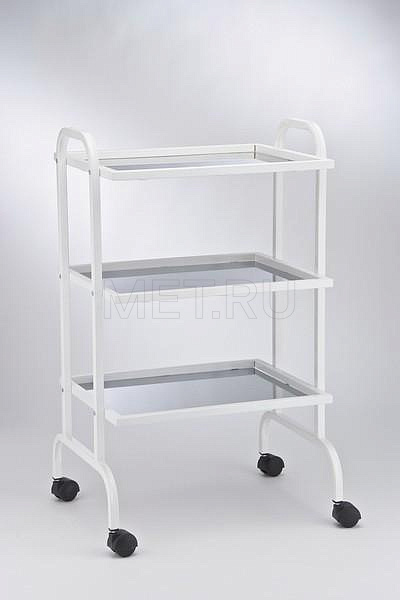 СИ.03.00 н/н/н Столик инструментальный с тремя полками из нержавейки от производителя