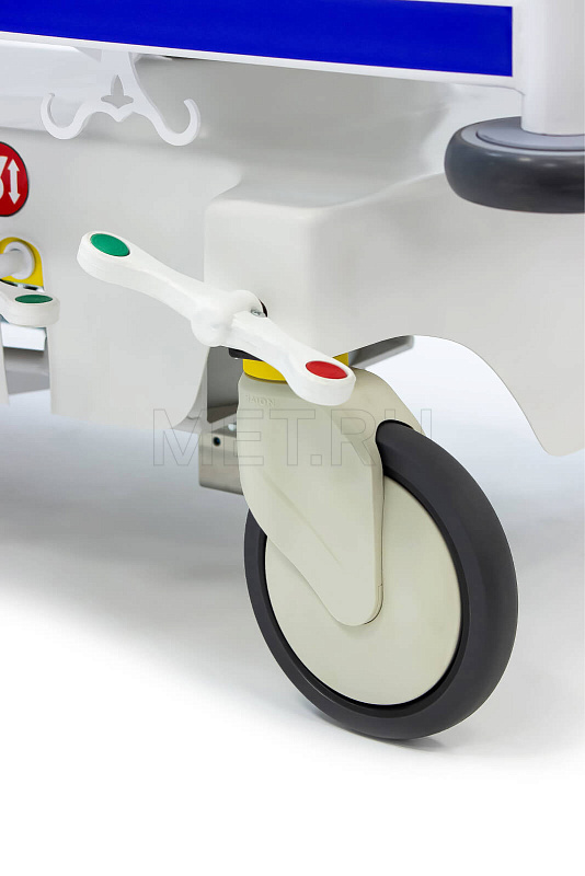 МЕТ TB-160 Тележка-каталка для перевозки больных с гидравлической системой регулировки высоты МЕТ