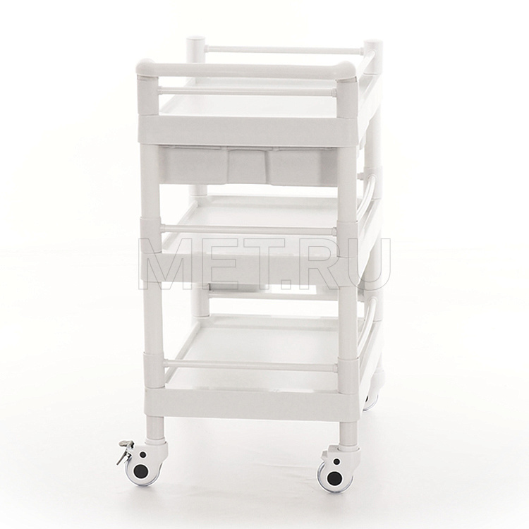 МЕТ SPY-130 Столик манипуляционный трехполочный МЕТ