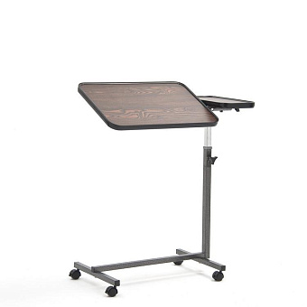 Столик "Гусь" прикроватный, темное-дерево