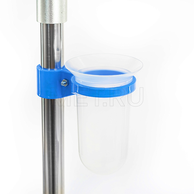 МЕТ F50 ШТАБЕЛИРУЕМАЯ инфузионная стойка-штатив комбинированная два крючка+два держателя флакона MET