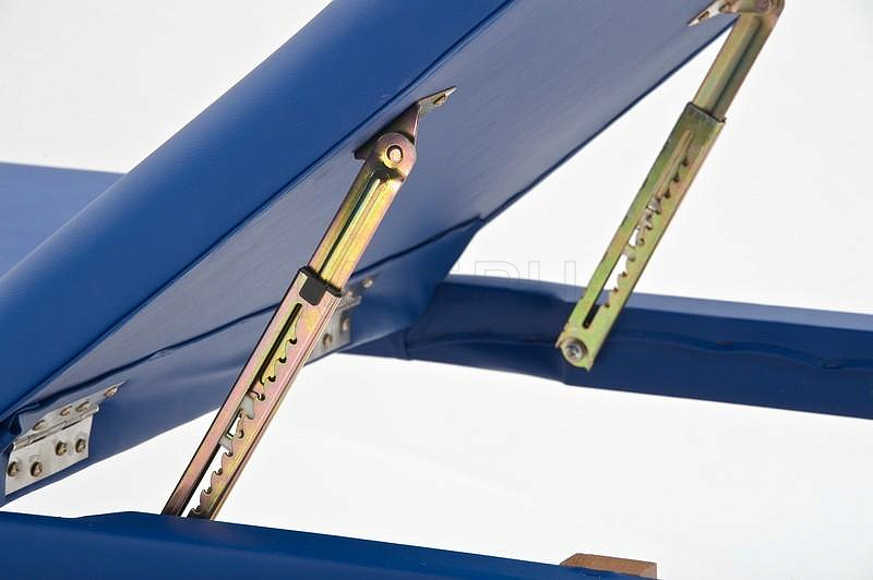 FIX-1A Массажный стационарный стол с рамой из бука и вырезом для лица, синий