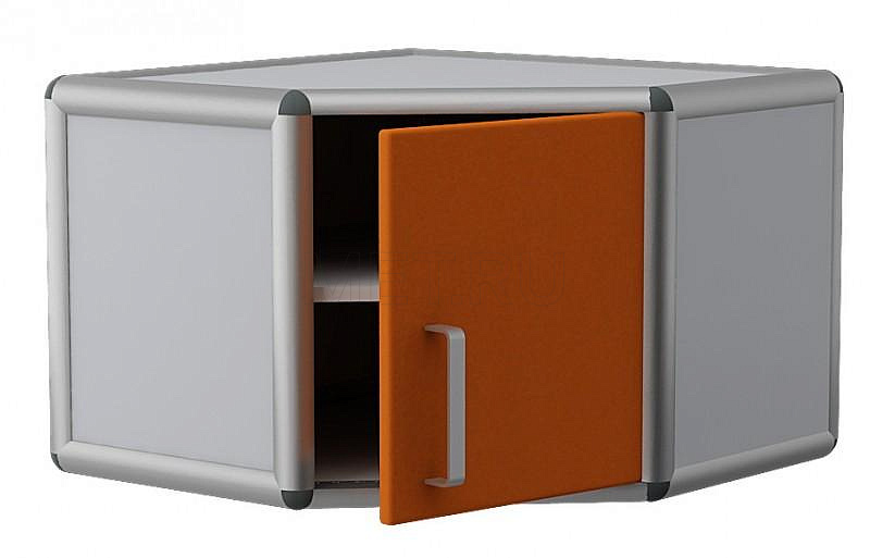 2-002-05 (65*65*45) Глубокая угловая антресоль с дверцей из ЛДСП от производителя