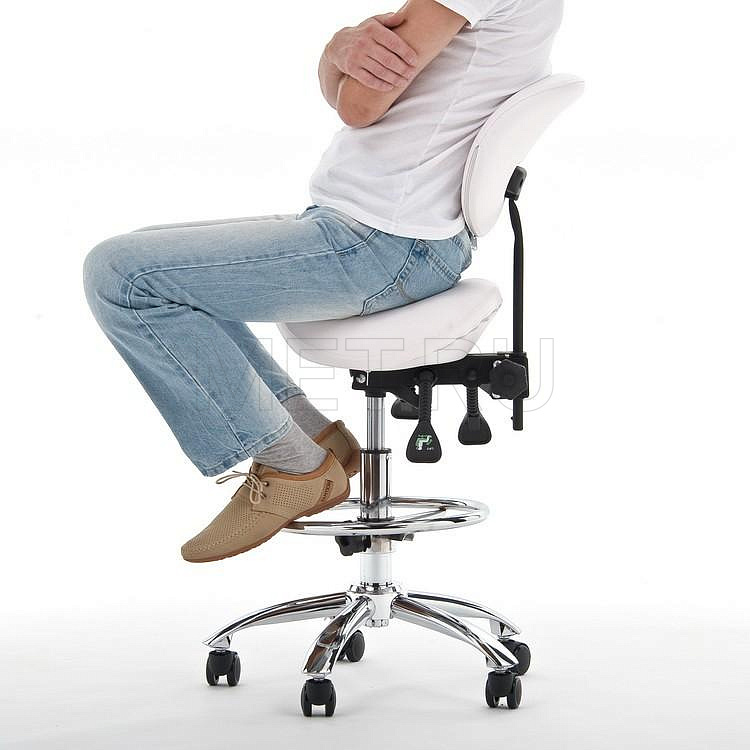 Модель V Фисташковый цвет Стул-седло для массажиста