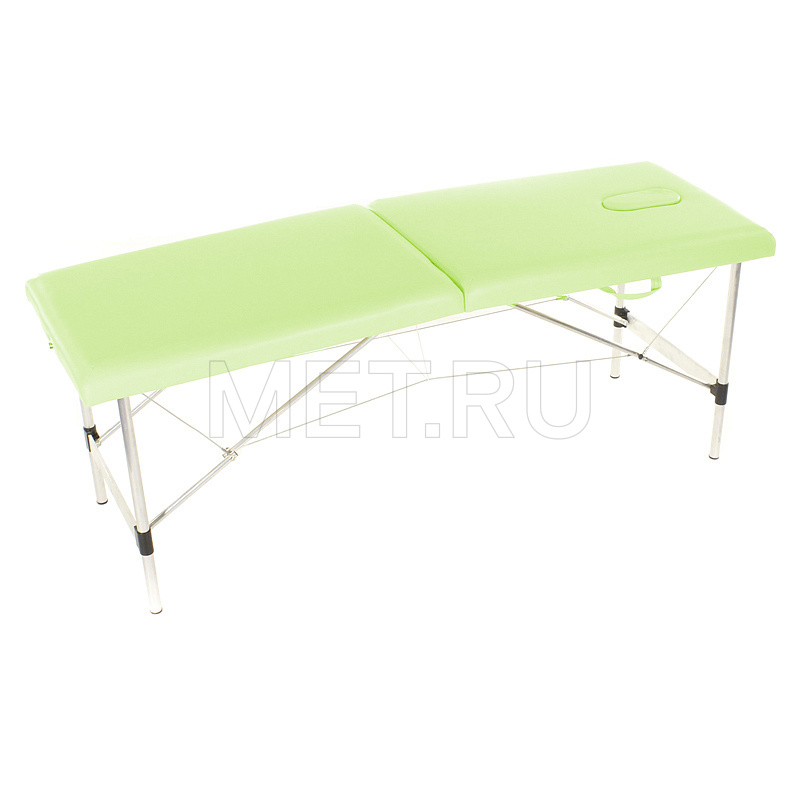 Med-Mos JFAL01-F Складной массажный стол на алюминиевом каркасе, фисташковый от производителя