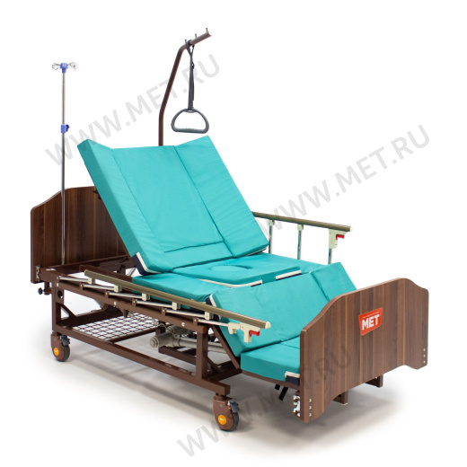 MET EVA Кровать функциональная медицинская электрическая с полным переворотом, с туалетом, с "ушками" от производителя