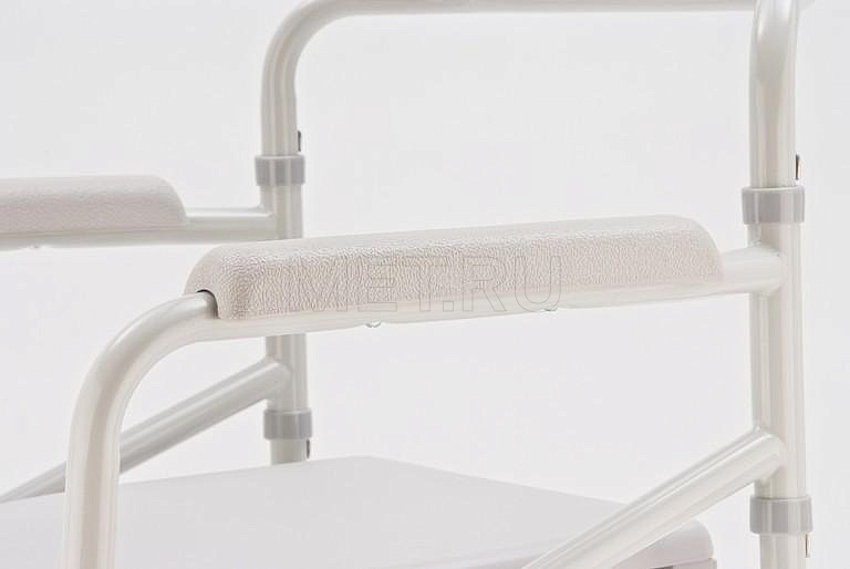 Н023В Кресло-туалет с жесткой конструкцией рамы и подлокотников МЕТ