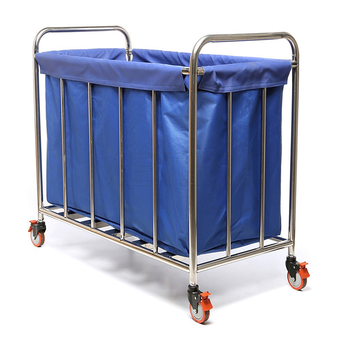 МЕТ ТB-100 Тележка для белья из нержавеющей стали со съемным контейнером