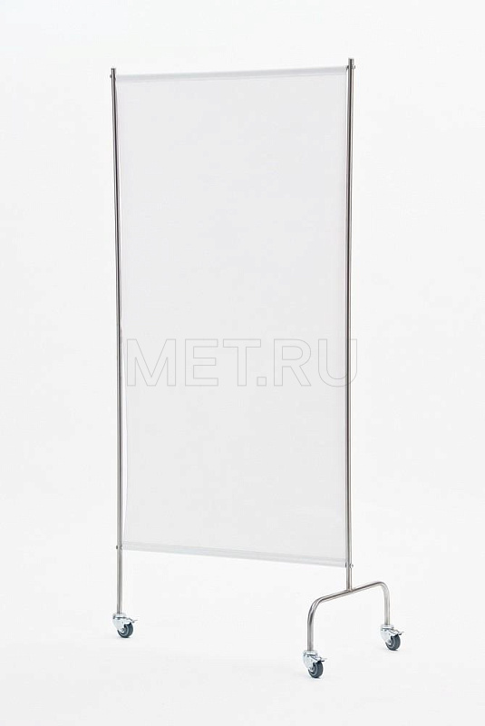 МЕТ AR-11 Ширма медицинская из нержавейки на колесах (одна секция)