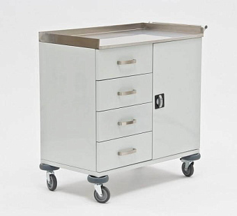 Столик   анестезиолога,каркас - полимерн. окраска, столешница нерж