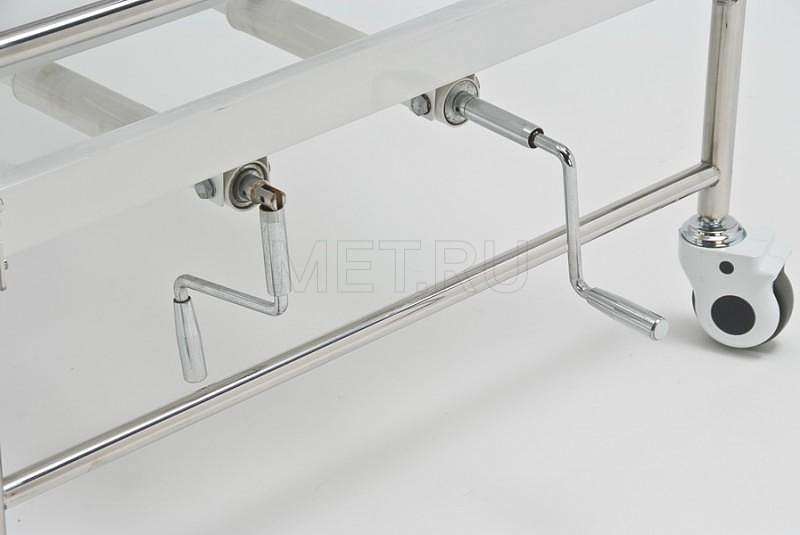 RS104-A Кровать медицинская механическая со спинками из нержавеющей стали от производителя