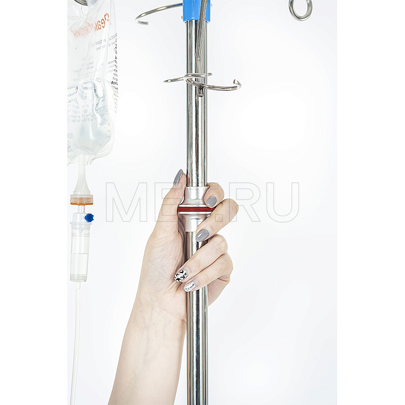 МЕТ F50 ШТАБЕЛИРУЕМАЯ инфузионная стойка-штатив комбинированная два крючка+два держателя флакона МЕТ