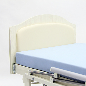 Медицинские кровати для дома, электрическая, БЕЖЕВАЯ с мягкой вставкой в головной спинке