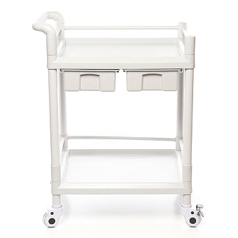 Стол манипуляционный двухполочный с двумя выдвижными ящиками