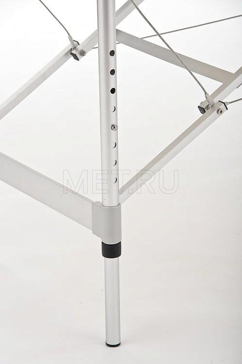 JF AL01А Стол массажный переносной алюм. крем-син/мк MET