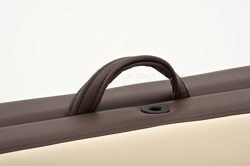 JF-AY01 Стол массажный переносной на деревянном каркасе, кремовый/коричневый