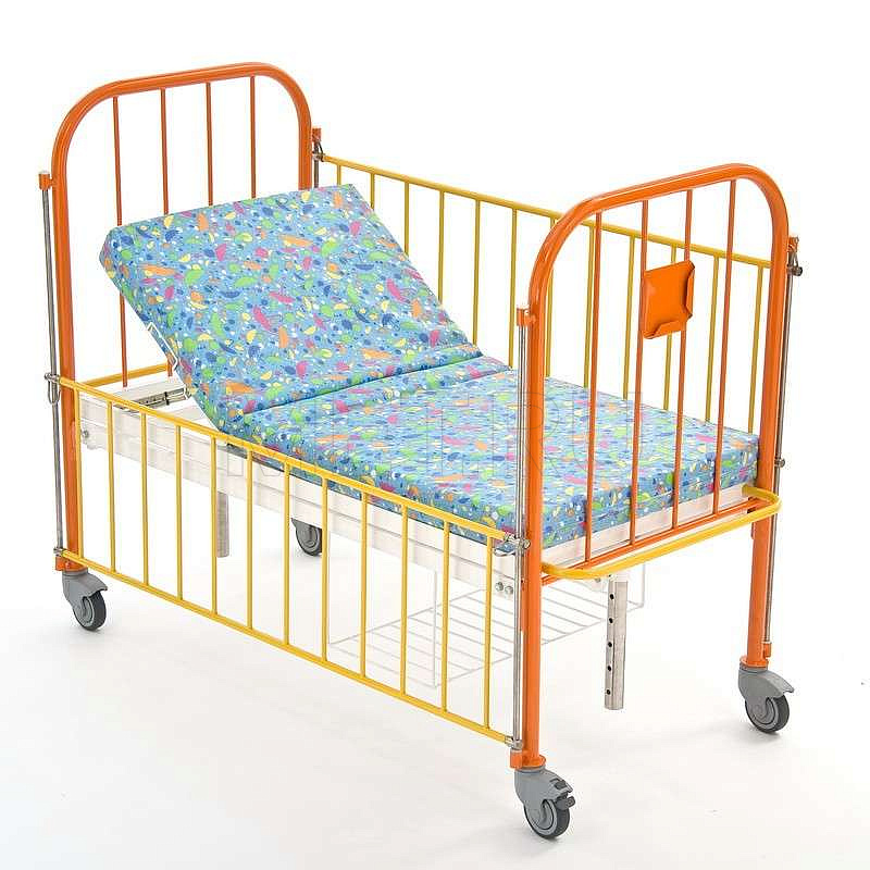 КМФД-7310 Голубой Кровать 2-х секционная детская с регулировкой высоты и наклона ложа МЕТ