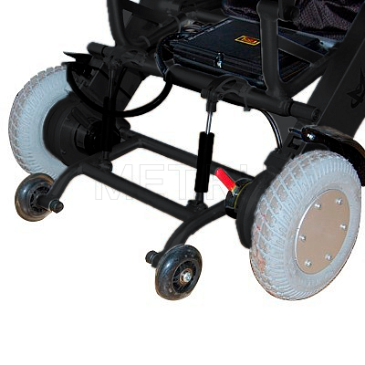 LK36B Чёрное Кресло-коляска малогабаритное складное с электроприводом МЕТ