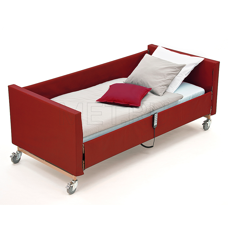 Кровать медицинская функциональная в текстильном чехле, цвет бордовый MET TERNA COLOR Кровать медицинская функциональная в текстильном чехле, цвет бордовый