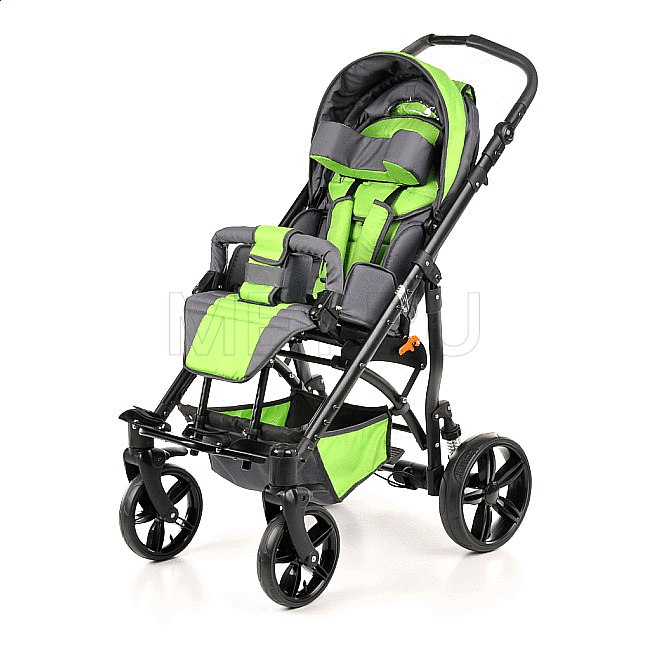 Vitea Care Meyra JUNIOR Детская коляска-книжка для больных ДЦП с регулировкой наклона спинки, литые колёса MET