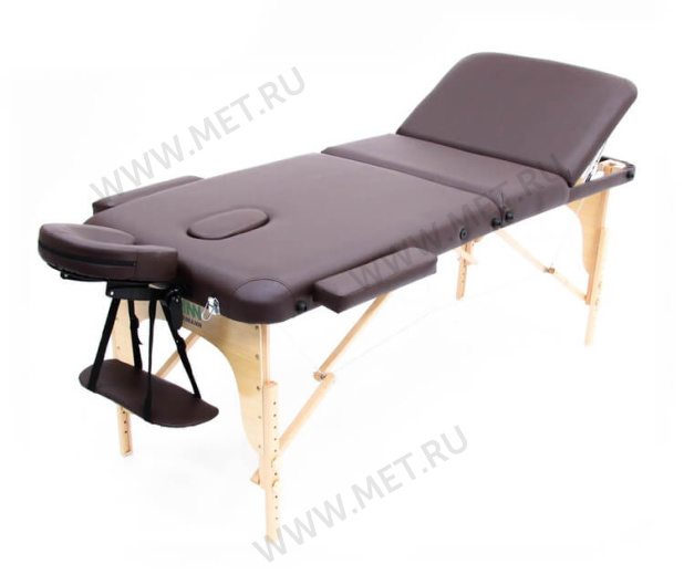 JF-AY01 Массажный стол переносной трёхсекционный на деревянном каркасе, коричневый от производителя