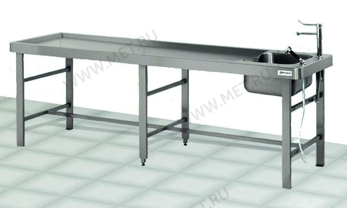 AT-B82 Стол для патологоанатомических отделений c мойкой и дренажем нерж. от производителя