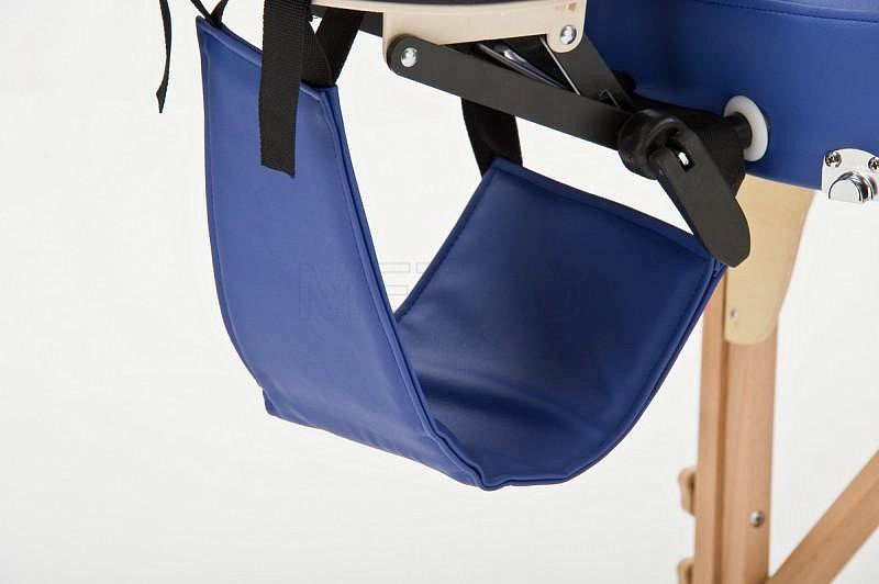 Wendermann Wood Oval Массажный складной стол с рамой из бука, синий МЕТ