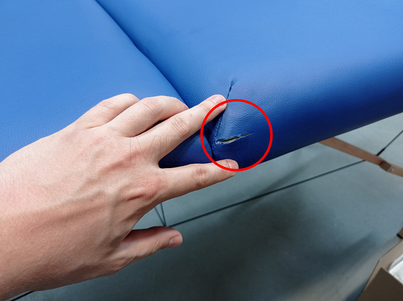 Уценка! MET Comfort STANDAR 03 Массажный стол, деревянный, 3-х секционный, синий MET