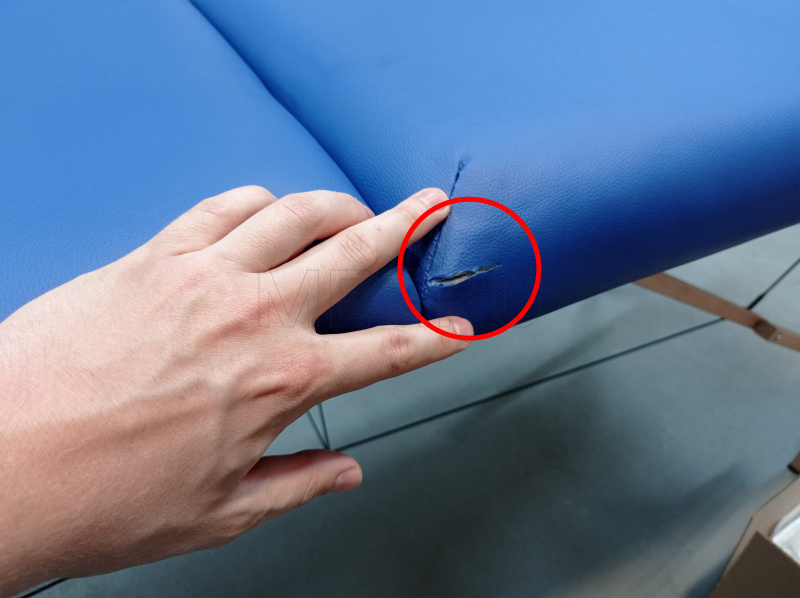 Уценка! MET Comfort STANDAR 03 Массажный стол, деревянный, 3-х секционный, синий MET