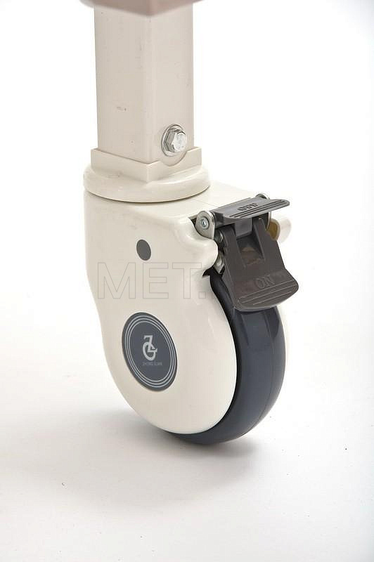 E-8 Кровать четырехсекционная с винтовыми регулировками, с бок. ограждениями и штангой МЕТ