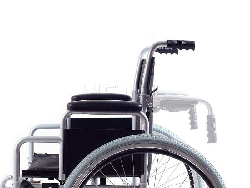 Ortonica BASE 110 Кресло-коляска комнатное, с цельнорезиновыми колёсами и сиденьем шириной 46 см MET