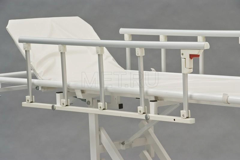ТПБВ-03 Тележка для перевозки больных с гидравлическим приводом, матрас съемный MET