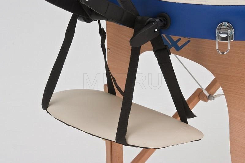 Wendermann Wood Oval-01 Стол массажный переносной на деревянном каркасе, кремовый-синий от производителя