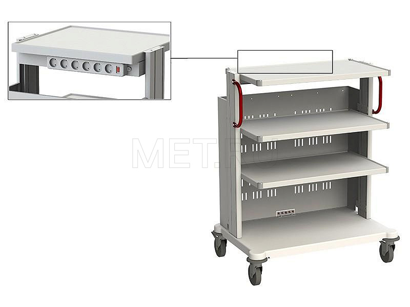 SA-8 Стойка медицинская для аппаратуры, широкая MET