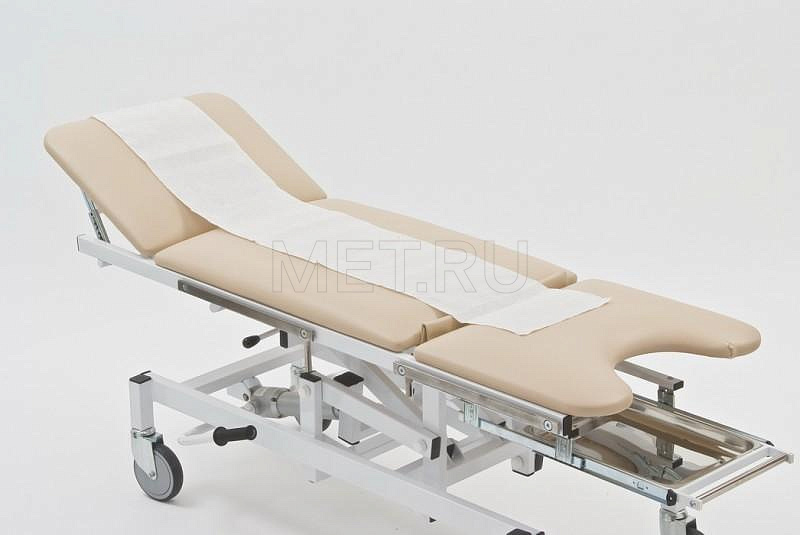 07Э Стол перевязочно/гинекологический с электроприводом МЕТ