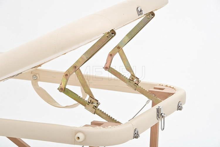JF-AY 01 Массажный стол переносной трёхсекционный на деревянном каркасе, кремовый MET